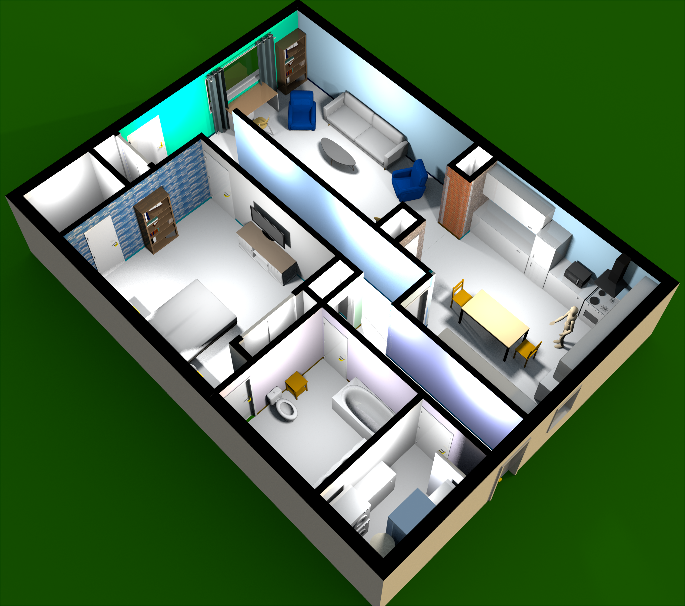 northeast view of the condo