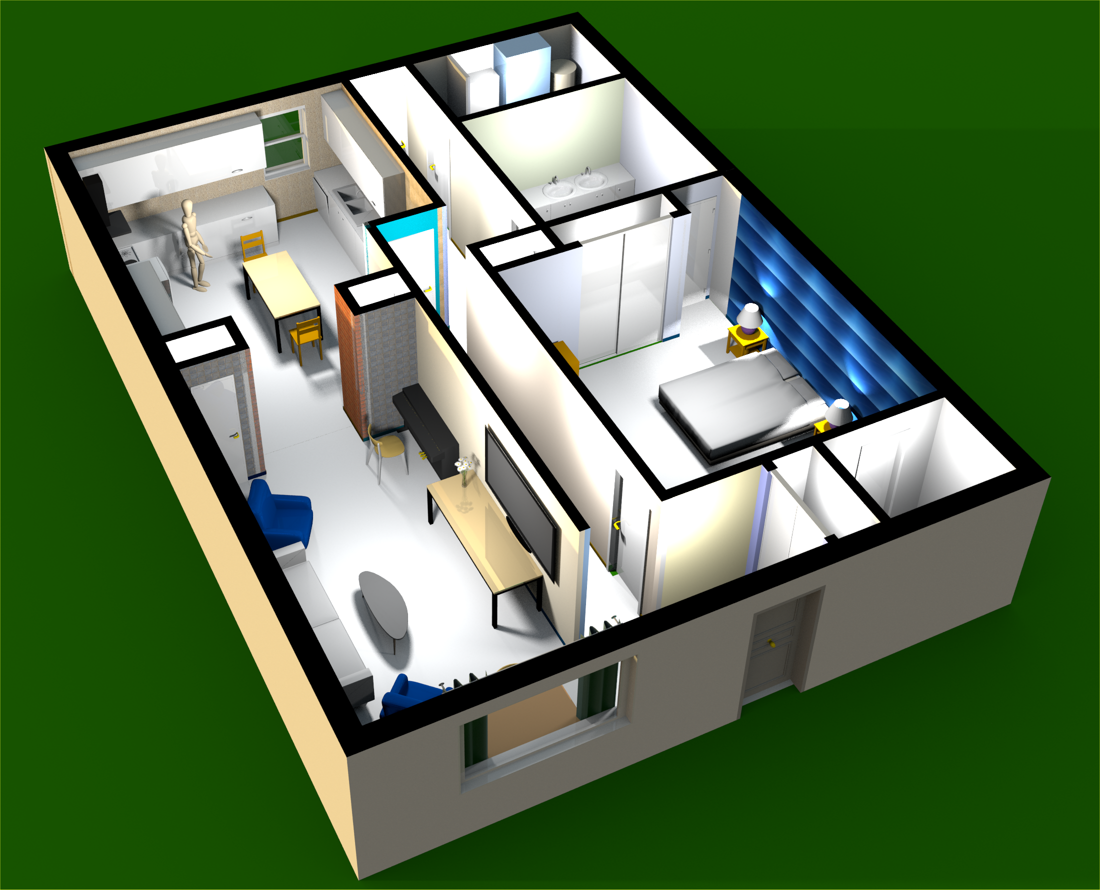 Southwest view of a Spinnaker condo